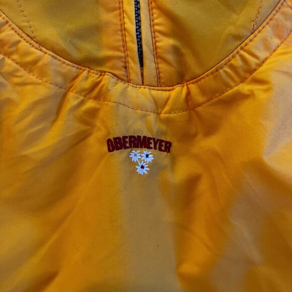 Obermeyer Alpine Yellow Snow Jacket Pullover Embroidered XL - Picture 7 of 9